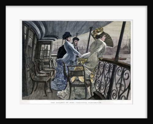 The Gallery of HMS Calcutta, Portsmouth by James Tissot