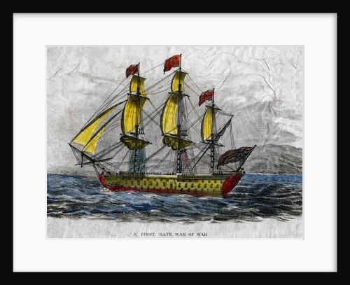 A first rate man-of-war by Anonymous