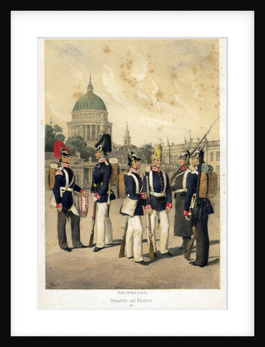 Grenadiers and fusiliers of the Prussian army by W Korn