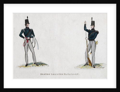 German soldiers from the Waterloo period by Anonymous