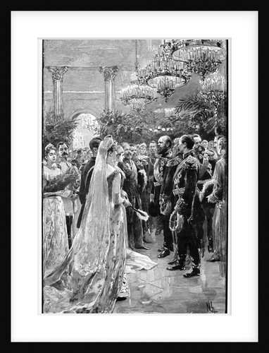 A court ball at the Winter Palace, St Petersburg, Russia by Anonymous