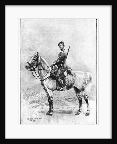 A chasseur of the guard, Russia by Jean Baptiste Edouard Detaille