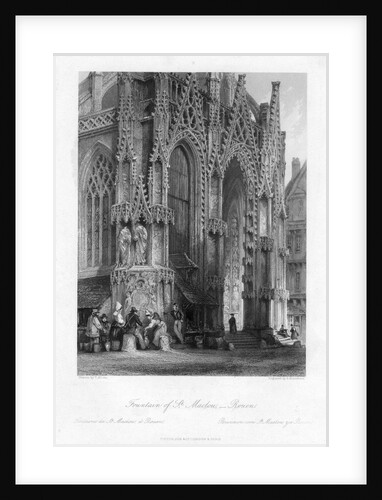 The fountain of St Maclou, Rouen, France by S Bradshaw