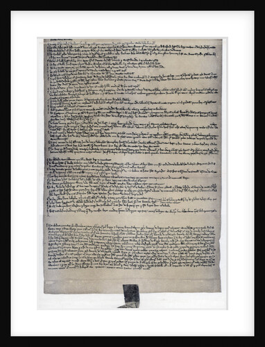 Magna Carta, English charter originally issued in 1215 by Anonymous
