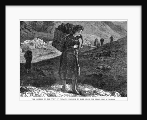 The Distress in the West Ireland: Bringing in Fuel from the Hills near Kylemore by Anonymous