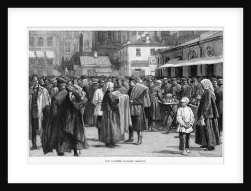 Old Clothes Market, Moscow by Anonymous