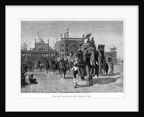 Shah Jehan leaving the Great Mosque at Delhi by Edwin Lord Weeks