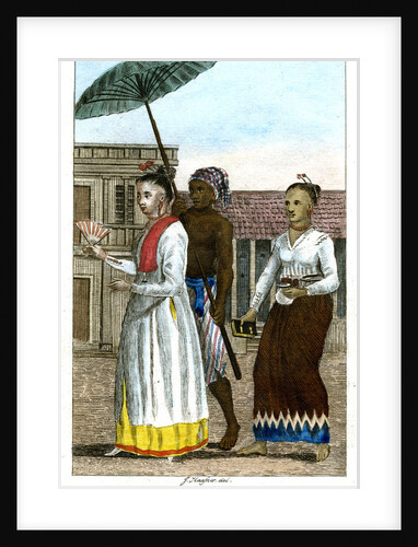 Woman with servants by J Haafner