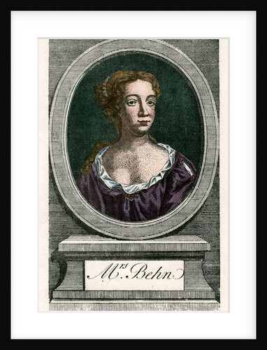 Aphra Behn (1640-1680), first professional woman writer in English literature by B Cole