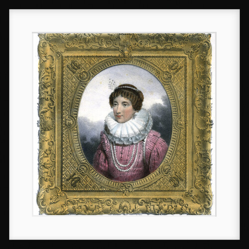 Woman in Elizabethan dress by G Engelmann