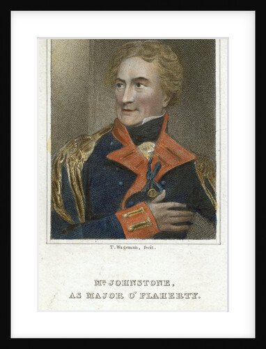 Mr Johnstone as Major O'Flaherty by Thomas Charles Wageman