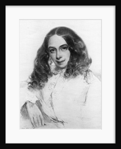 Elizabeth Barrett Browning, British poet by Anonymous