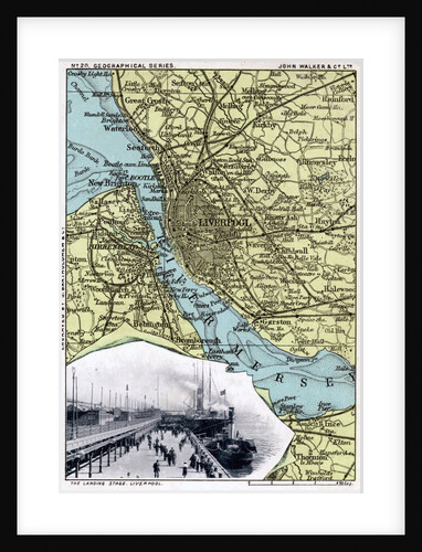 Map of Liverpool, Merseyside by John Walker