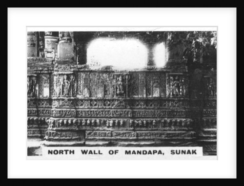 North wall of Mandapa, Sunak, India by Anonymous