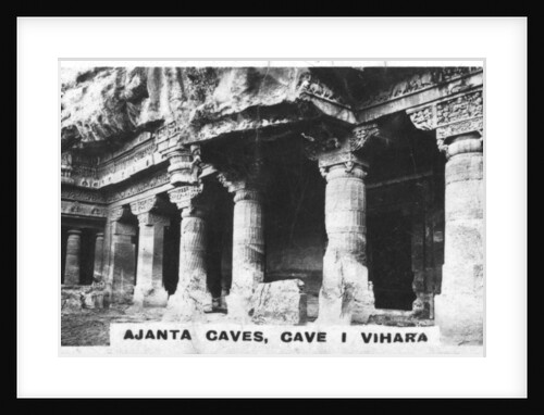 Ajanta caves, Vihara, Maharashtra, India by Anonymous