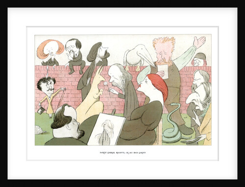 Dante Gabriel Rossetti, in his back garden by Max Beerbohm