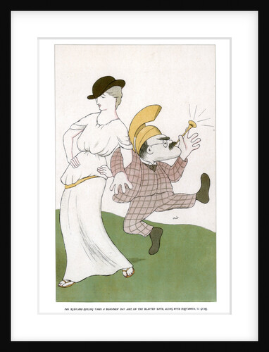 'Mr Rudyard Kipling takes a bloomin day aht, on the blasted 'eath... by Max Beerbohm