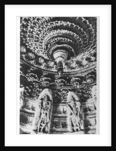 Ceiling in a Jain temple, Mount Abu, Rajasthan, India by Anonymous