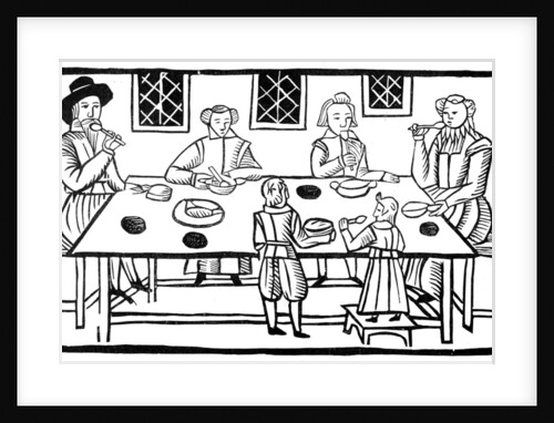 A family meal by Anonymous