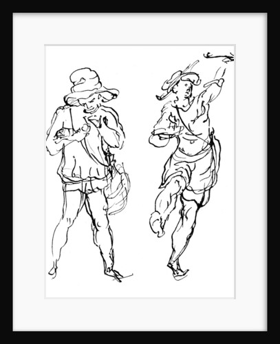 Figures designed by Inigo Jones for the masque by Anonymous