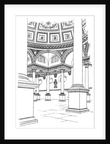 Interior of St Stephen's Church, Walbrook, City of London by Anonymous