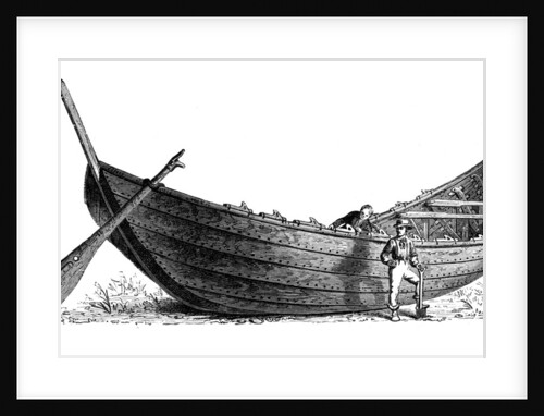 Boat for fourteen pairs of oars, found at Nydam, Jutland by Anonymous
