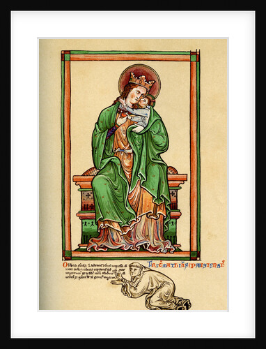 Matthew Paris at the feet of the Virgin and Child by Anonymous