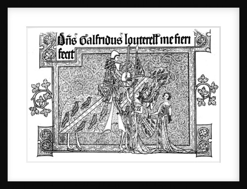 Sir Geoffrey Luttrell, his wife, and daughter-in-law by Anonymous