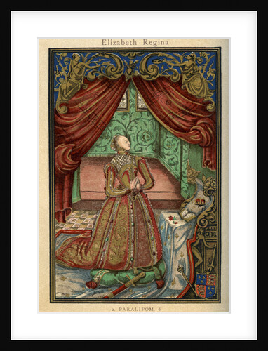 Queen Elizabeth I at prayer by Anonymous