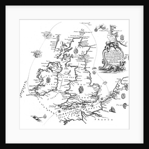 Chart of the Spanish Armada's course by Anonymous