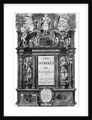 Title page of the works of Ben Jonson by Anonymous
