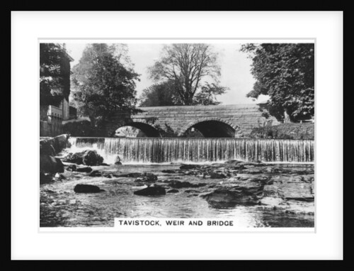 Tavistock, weir and bridge by Anonymous