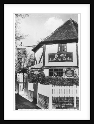 Ye Old Fighting Cocks Inn, St Albans, Hertfordshire by Anonymous