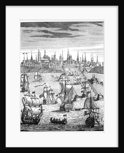 English squadron carrying troops to take possession of Dunkirk by Anonymous