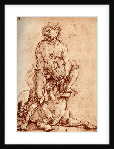 Hercules Killing the Lion by Cosimo Tura
