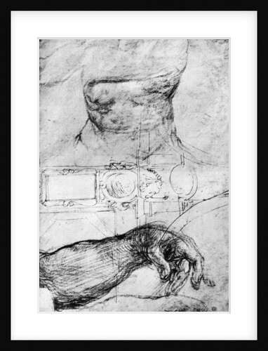 Studies for the ceiling of the Sistine Chapel, Rome by Michelangelo Caravaggio