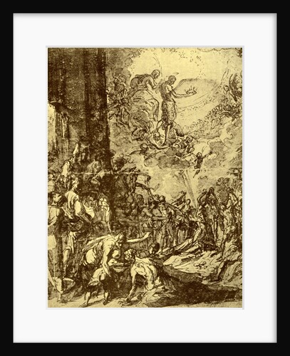 Study for the 'Martydom of St Stephen', by Tintoretto by Jacopo Tintoretto