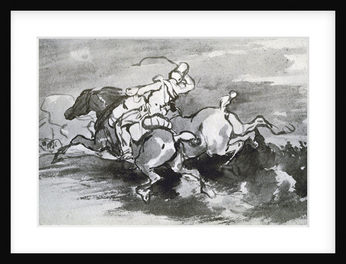 Artilleryman Leading his Horses into the Field by Theodore Gericault