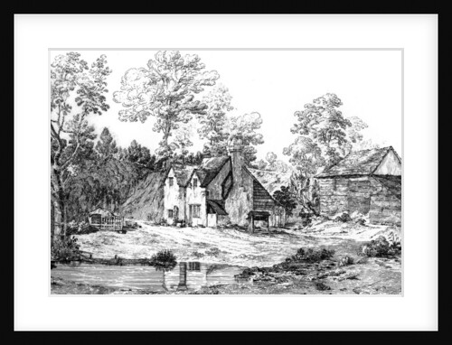 View of the residence of Elwood, friend of John Milton, at Chalfont St Giles, Buckinghamshire by Robert Blemmell Schnebbelie