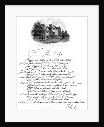 Letter from Abraham Cowley by Abraham Cowley