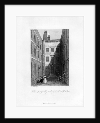 House occupied by the Royal Society, Crane Court, Fleet Street by C J Smith