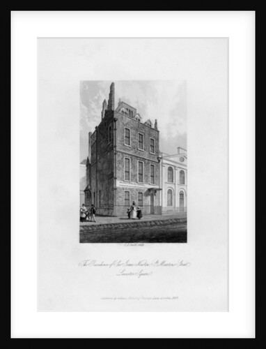 The residence of Sir Isaac Newton, St Martin's Street, Leicester Square by C J Smith