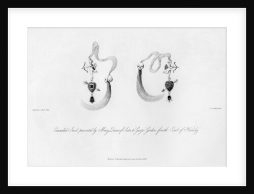 Enamelled jewel presented by Mary Queen of Scots, to George Gordon by C J Smith