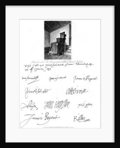 The pulpit of John Knox, and signatures of several eminent personages by C J Smith