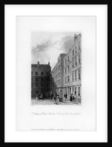 Exterior of the last residence of Charles Macklin, Tavistock Row, Covent Garden by C J Smith