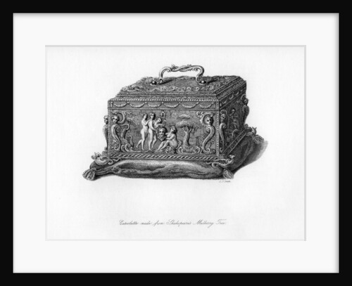 Carved cassolette made from the wood of Shakespeare's mulberry tree by C J Smith