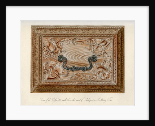 Carved cassolette made from the wood of Shakespeare's mulberry tree by Robert Blemmell Schnebbelie