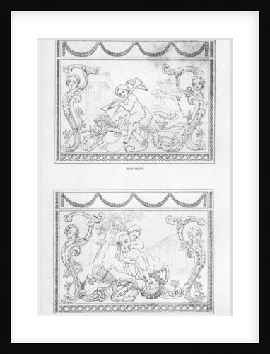 Carved cassolette made from the wood of Shakespeare's mulberry tree by Robert Blemmell Schnebbelie