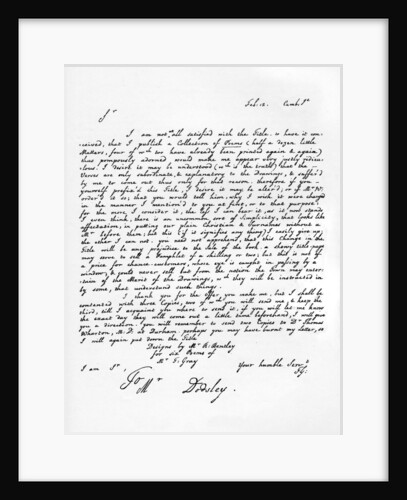 Letter from Thomas Gray concerning the edition of his poetical pieces by Thomas Gray