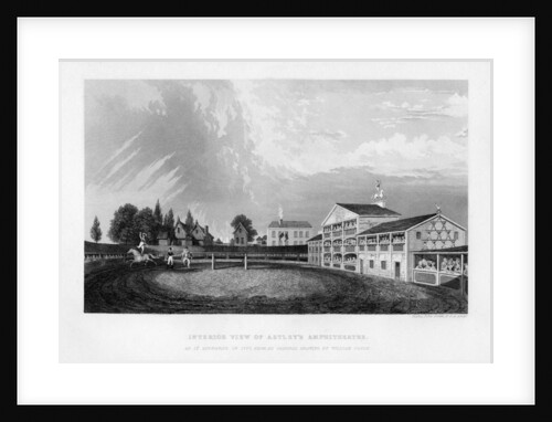 Interior view of Astley's Amphitheatre in London as it appeared in 1777 by William Capon